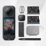Insta360 X5 Essentials Bundle 8K Waterproof 360° Action Camera with Extra Battery and Selfie Stick